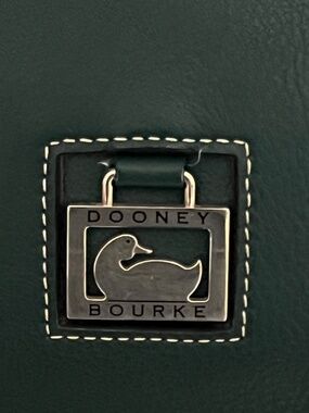 Dooney & Bourke Pebble Leather Hobo/crossbody adjustable strap purse-dark green